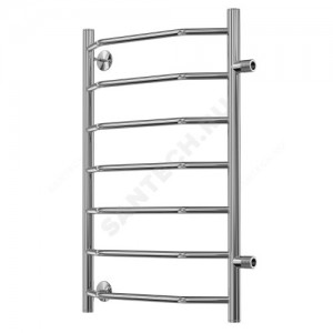 Полотенцесушитель водяной нерж сталь Лесенка Ду 25 (1") НР 254 Вт 500х796мм 7П боковое подключение Виктория Терминус 4670030725158