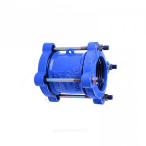 Муфта чугун соединительная Ду 100 (Дн 108-128) Ру16 L=150мм ДРК Муфта чугун соединительная Ду 100 (Дн 108-128) Ру16 L=150мм ДРК