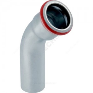 Отвод сталь углеродистая 45гр Дн 108 пресс/труба Mapress Geberit 20711