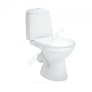 Унитаз-компакт Vega белый нижний подвод косой выпуск 2/реж без сиденья Jika 8.2451.4.000.242.9