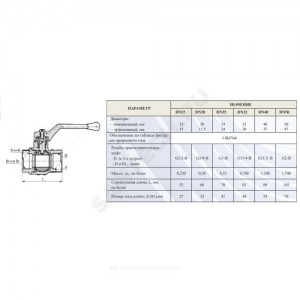 Кран шаровой латунь газ 11б27п4 Ду 15 Ру16 ВР полнопроходной рычаг Цветлит ZW10033