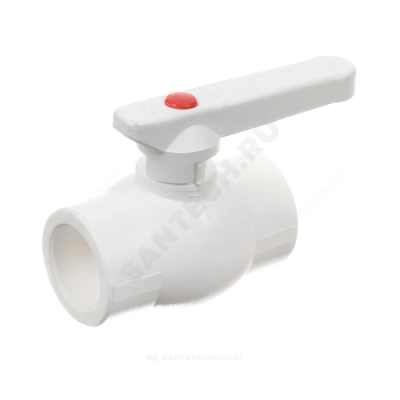 Кран PP-R шаровой белый внутренняя пайка Дн 63 VALFEX 10144063