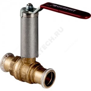 Кран шаровой латунь Mapress Дн 15 Ру16 пресс рычаг Geberit 94962