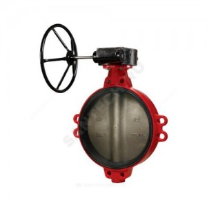 Затвор дисковый поворотный чугун ЗПВЛ Гранвэл Ду 200 Ру16 межфл с редуктором диск нерж манжета EPDM ADL BD01A27272