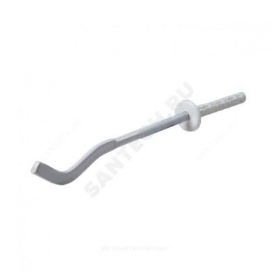 Кронштейн настенный штыревой плоский 7х170мм стальной для алюминиевых и биметаллических радиаторов в/к дюбель RARUS7-170