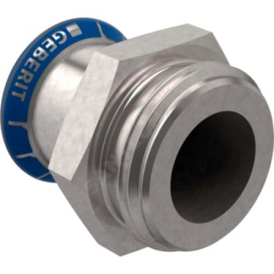 Муфта сталь нерж Дн 35х1 1/2" G пресс/НР Mapress Geberit 31735