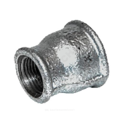 Муфта переходная чугун оц Ду 25х20 (1"х3/4") ВР Fittex