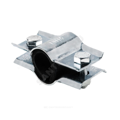 Хомут ремонтный двухсторонний сталь оц Ду 32 (Дн 42-46) L=65мм ККАЗ