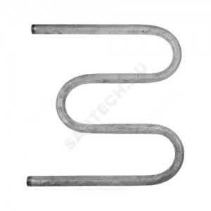 Полотенцесушитель водяной сталь оц М-образный Ду 25 (1") НР 500х500мм боковое подключение б/к КАЗ