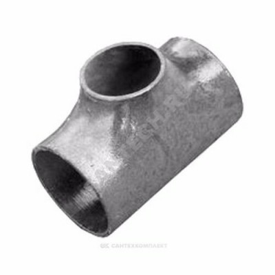 Тройник сталь оц равнопроходной Дн 76х3,5 (Ду 65) под приварку Китай