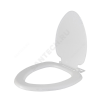 Сиденье для унитаза белое пластик исп1 овал АК-02