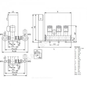 Установка повышения давления SiBoost Smart 3HELIX VE 611 Wilo 2799726