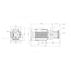 Насос многоступенчатый горизонтальный CM-A 10-4 AQQV PN10 3х220-240/380-415В/50 Гц Grundfos 96943374