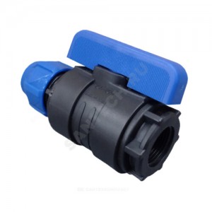 Кран шаровой компрессионный ВР Дн 20х1/2" Ру16 VALFEX 1210012520012