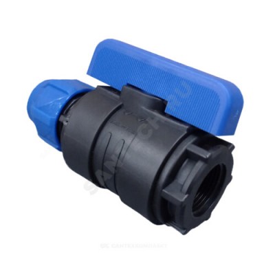 Кран шаровой компрессионный ВР Дн 25х1" Ру16 VALFEX 1210012525100