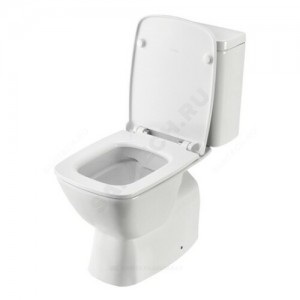 Унитаз-компакт НЕО rimless белый нижний подвод горизонт/выпуск 2/реж дюропласт Soft close Santek 1.WH30.2.418