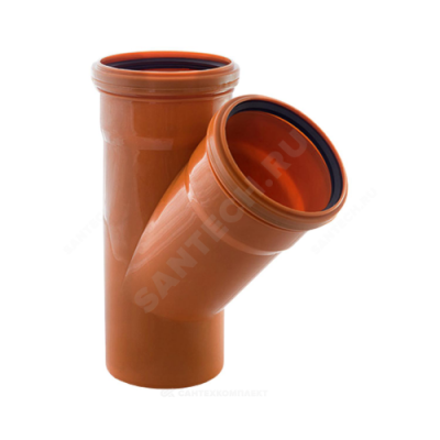 Тройник PP-B коричневый Дн 160х160х87гр б/нап в/к VALFEX 34160160