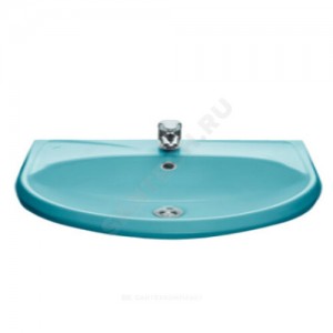 Умывальник подвесной Вест 57 голубой с переливом Santeri 1.3111.8.S06.11B.0