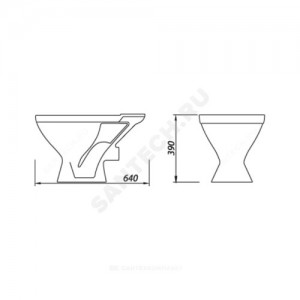 Унитаз-компакт Универсал (М) белый нижний подвод горизонт/выпуск 1/реж полипропилен Лобненский стройфарфор 10/1/5/3-36