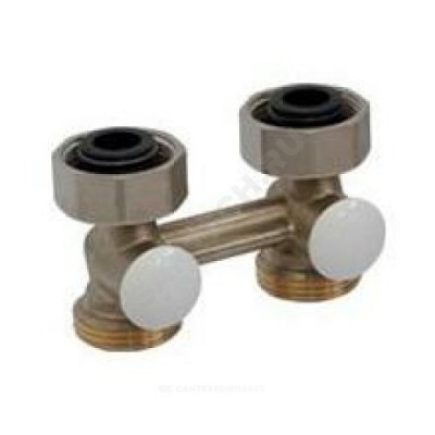 Узел нижнего подключения R387L для двухтр Ду 20 Ру10 3/4"x3/4"ЕК прямой Giacomini R387LX002