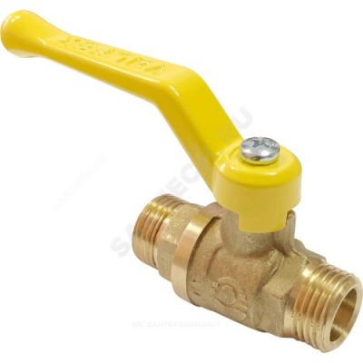 Кран шаровой латунь газ 11Б27фтМ Ду 15 Ру16 НР полнопроходной рычаг VALFEX VF.270.LR3.012