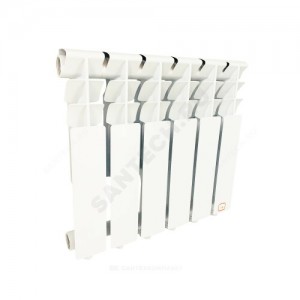 Радиатор алюминиевый AL 350 6 секций RAL 9016 (белый) Benarmo