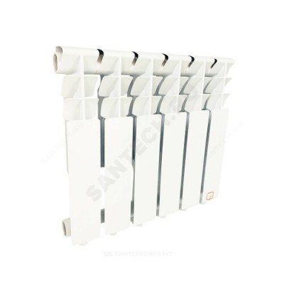 Радиатор алюминиевый AL 350 6 секций RAL 9016 (белый) Benarmo