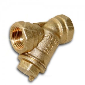 Фильтр сетчатый Y-образный латунь газ Ду 15 Ру16 Тмакс=90 oC G1/2" ВР ГП Цветлит ZW40002