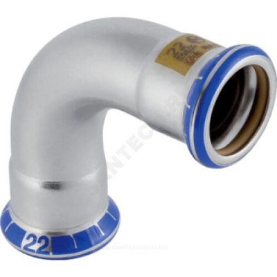 Отвод сталь нерж 90гр Дн 76,1 пресс для газоснабжения Mapress Geberit 34441