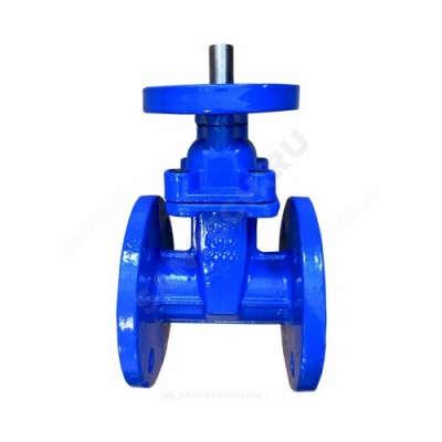 Задвижка чугун 30ч939р аналог МЗВ обрезиненный клин Ду 80 Ру16 фл под эл/привод Китай