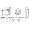 Термометр биметаллический осевой Дк100 L=60мм G1/2" 160С ТБ100 Метер