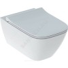 Унитаз подвесной Smyle Square горизонт/выпуск дюропласт Soft close Geberit 500.685.01.1