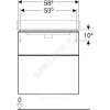 Тумба под умывальник 60 Smyle Square пекан/меламин Geberit 500.352.JR.1