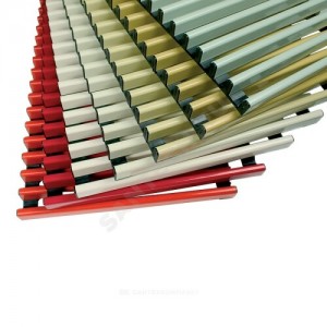 Решетка рулонная B=180мм H=15мм алюминий шаг 10 мм RAL 9011 (графитно-черный) Mohlenhoff DR 15.180-RAL-r