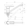 Смеситель для кухонной мойки ПСМ-425-КТ/017 одноручный Профсан