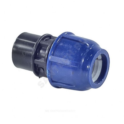 Муфта компрессионная ПЭ ВР Дн 50х1 1/2" Ру16 RTP (РосТурПласт) 14906