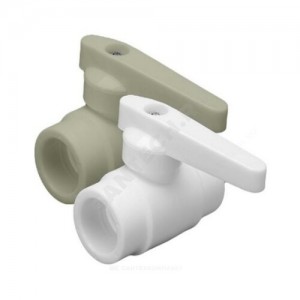 Кран PP-R шаровой серый внутренняя пайка Дн 25 RTP (РосТурПласт) 15531