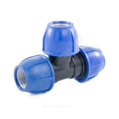 Тройник компрессионный ПЭ переходной Дн 63х40 Ру16 RTP (РосТурПласт) 25327