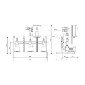 Установка повышения давления Hydro Multi-S 3 CM 3-6 1x230V Grundfos 91047079