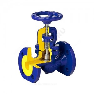 Клапан запорный чугун 215A Ду 300 Ру16 Тмакс=300 оС фл со штурвалом сальниковый Zetkama 215A300C04