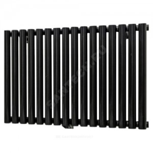 Радиатор трубчатый Гармония А25 1-500 18 секций с нижней подводкой прав ВР G 1/2" RAL 9005 (чёрный янтарь) КЗТО