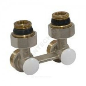 Узел нижнего подключения R388L для двухтр Ду 15 Ру10 1/2"x18 угловой Giacomini R388LX011