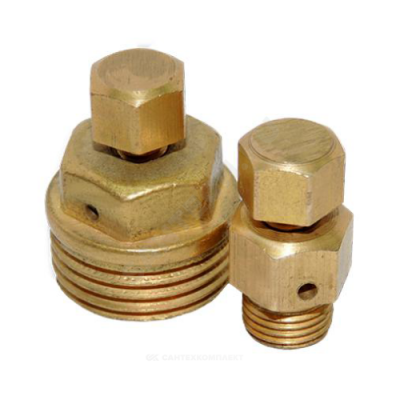 Воздухоотводчик ручной латунь ВО-1,0 Ру10 М10х1,0 НР Цветлит ZW90001