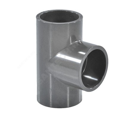 Тройник НПВХ под клеевое соед Дн 50х90гр Ру10 Агригазполимер 206-005