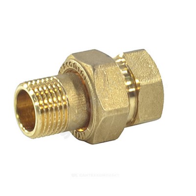 Соединитель латунь американка Ду 40 (1 1/2") прямой ВР/НР R18 Giacomini R18Y007