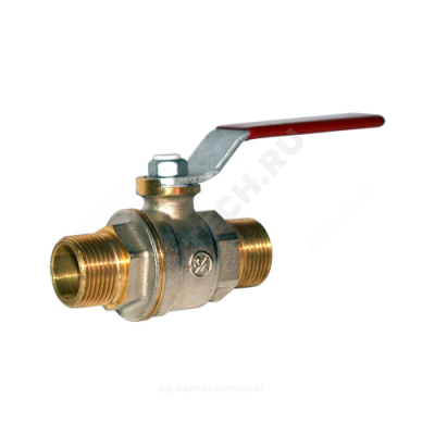 Кран шаровой латунь никель R913L Ду 32 Ру35 НР полнопроходной рычаг Giacomini R913LX026