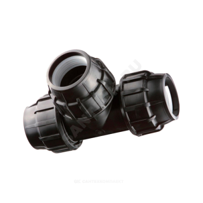 Тройник компрессионный ПЭ переходной Дн 90х63 1969342