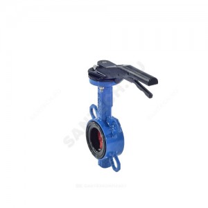 Затвор дисковый поворотный чугун VPI4448-02EP Ду 250 Ру16 межфл с рукояткой диск чугун манжета EPDM Tecofi VPI4448-02EP0250