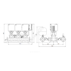 Установка повышения давления Hydro Multi-E 3 CRE15-4 Grundfos 99133075