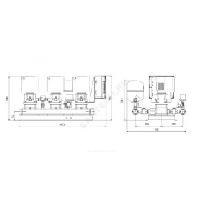 Установка повышения давления Hydro Multi-E 3 CRE 3-4 Grundfos 98486557